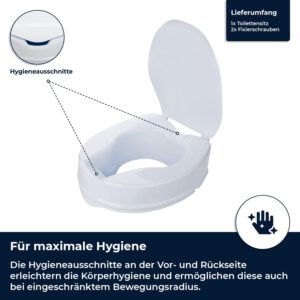 Toilettensitzerhöhung 15 cm ohne Armlehne