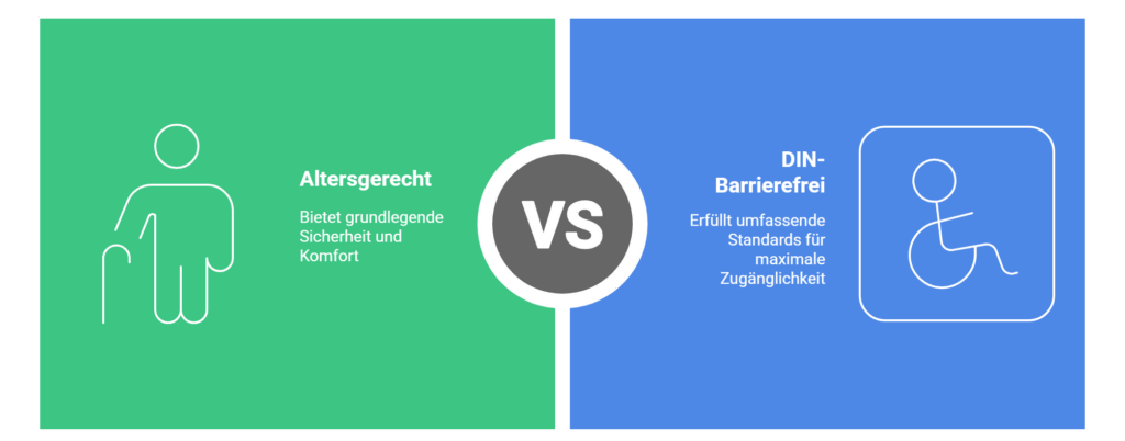Der Unterschied Altersgerecht vs. DIN-Barrierefrei - Kurzfassung - © Altersgerecht Modernisieren