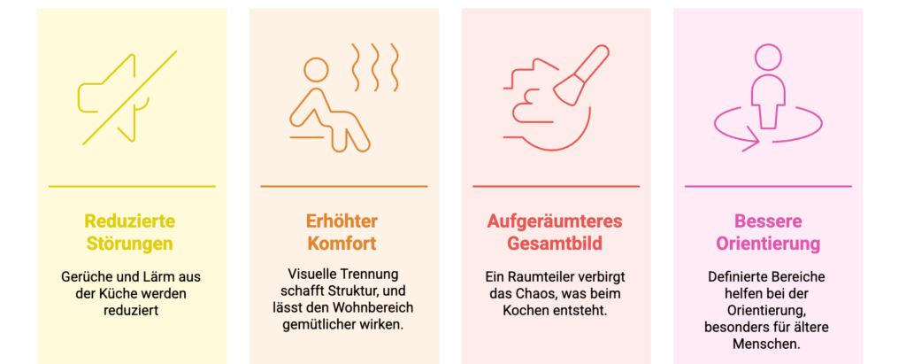 Offene Küche abtrennen - Die 4 Vorteile - © Altersgerecht Modernisieren