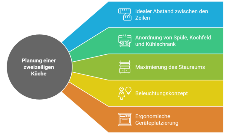In 5 Schritten zur perfekt geplanten zweizeiligen Küche - © Altersgerecht Modernisieren